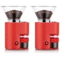 thumbnail image 1 of Molinillo de café Bodum Bistro Electric con fresas cónicas rojas, paquete de 2 unidades, 1 of 3