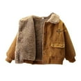 thumbnail image 2 of Esaierr Baby Winter Coat for Toddler Boys Warm Corduroy Jacket Button Autumn Winter Cotton Outwear for 1-6Y, 2 of 5