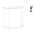 thumbnail image 1 of Mesita de noche de acrílico,Mesa auxiliar de acrílico transparente Mesa auxiliar transparente en capas,Mesa pequeña de acrílico,mesita de noche pequeña,compacta,Figura de, 1 of 8