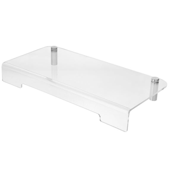 NIYANGLE 1Set Clear Computer Monitor Stand for Desk with Storage for Office