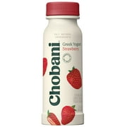 Chobani Low-Fat Greek Yogurt Strawberry Drink, 7 Fluid Ounce Plastic Bottle