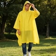 thumbnail image 5 of Gamivast Hooded Rain Poncho Men Waterproof Lightweight Reusable Raincoat With Drawstring Hood Snap Sides Portable Outdoor Rain Gear for Camping Hiking Travel Festival, 5 of 5