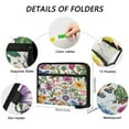 thumbnail image 3 of 13 Individual Pockets Organ Folder Waterproof A4 Size File Folder Home Work Office Categorized Storage File Manager Roses in Bright Colors, 3 of 7