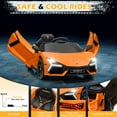 thumbnail image 6 of GoDecor Powered Electric Ride on Car with Remote Control, 3 Speeds, Music Player, Orange, 6 of 6