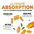 thumbnail image 5 of Turmeric Curcumin Supplement 2600mg - 95% Curcuminoids with Organic Turmeric & BioPerine Black Pepper Extract for Best Absorption, Natural Vegan Joint Support, Non-GMO, Bottled in USA - 180 Capsules, 5 of 10