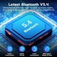 thumbnail image 2 of iDIGMALL Receptor Bluetooth 5.4 avanzado para estéreo doméstico, adaptador de audio inalámbrico para altavoz con cable, transmisión de música estéreo para coche con conector RCA de 3,5 mm, 20 horas de, 2 of 5