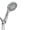 Brushed Nickel, variant on Akicon Shower Head with Handheld, 9-Setting High Pressure Handheld Shower Head with 60" Stainless Steel Hose, Built-in Pause Mode & Power Jet Wash, Showerhead for Bathroom