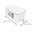 thumbnail image 2 of ELAYARD 1Pc Home Water Pitcher White Large Capacity Refrigerator Kettle for Tea and Juice, 2 of 8