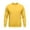 07#Yellow, variant on Mens Long Sleeve Sweatshirt Fleece Performance Crewneck Sweatshirts for Men