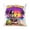 E004- Style D, variant on Decorative Pillow, Pillow Cover, Summer Decorations, Halloween Decor, 18X18 Inch Double-Sided Linen Leopard Sun Hat Skeleton Tropical Hibiscus Print Pillow Cover, Easy to Remove &