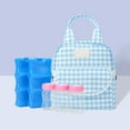 thumbnail image 4 of Dmlowu Lunch Bag 9x10" Lightweight Lunch Box for Women Insulated Cooler Lunch Box for Men Thickened Lunch Tote Bag for Home Office School Supplies, 4 of 6
