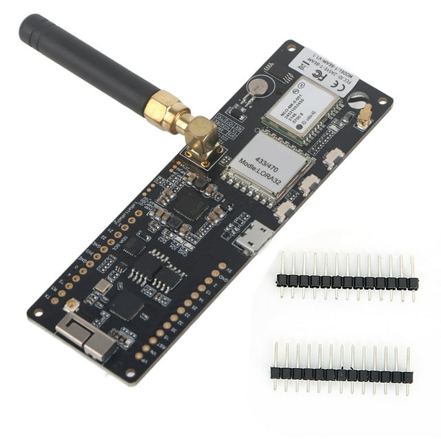 Placa de módulo GPS WiFi inalámbrico REV1 LILYGO T-Beam ESP32 LoRa 433Mhz con base de batería