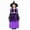 L1812-Purple, variant on Jurebecia Halloween Witch Costume for Girls - Princess Halloween Dress Cosplay up Kids 4T,3-4 Years