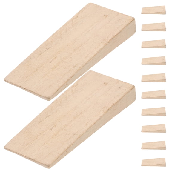 LOLIPPYY 12Pcs Wedge Kit Light Brown for Impact Resistant Gardening Tools