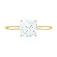 thumbnail image 4 of Rosec Jewels Certified Moissanite Cushion Cut Engagement Ring - 8 mm - 3 Ct Moissanite Ring - D-VS1 Quality Certified, 10K Yellow Gold, US 12.00, 4 of 9