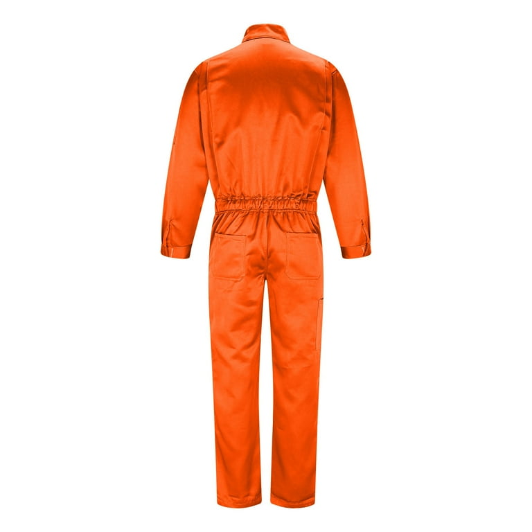 BinBiL Men's Long Sleeve Zip-Front Coverall Lightweight Work