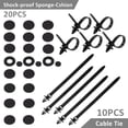 thumbnail image 4 of 415 Pcs Plastic Rivet Clips, Plastic Rivet Protector Fastener, Universal Black White Car Clips with Storage Box and Installation Tool, 4 of 5