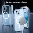 thumbnail image 2 of Set de fundas ESR para iPhone 15 translúcidas mate con protector de pantalla, 2 of 8