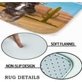 thumbnail image 6 of 4PCS Fishing Cat Shower Curtain Set, Funny Kitten Kitty Boat Tropical Fish Marine Life Seaweed Coral Blue Ocean Sea Kids Bathroom Decor, Waterproof Fabric Shower Curtain, Non-Slip Bath Mat, 6 of 7