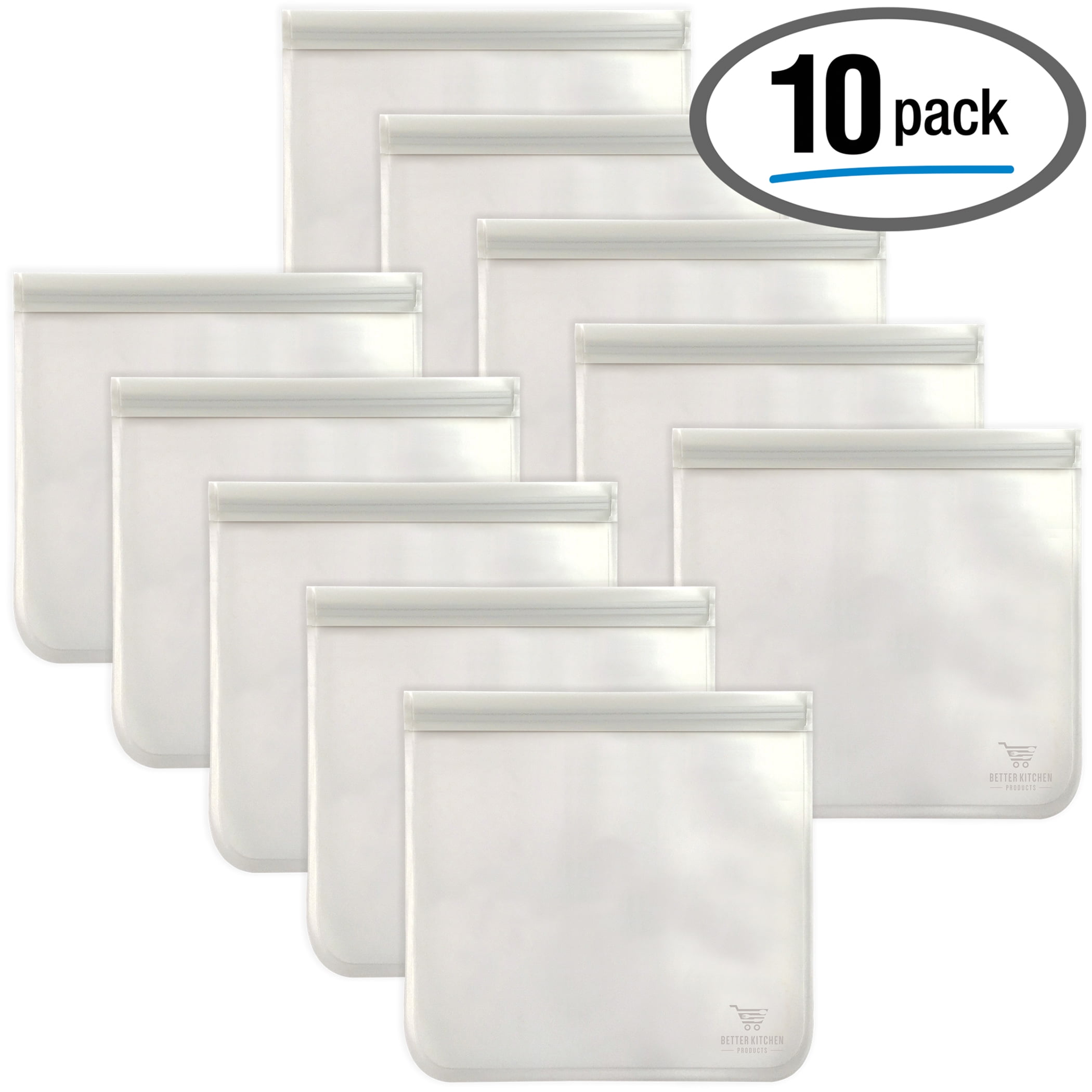 Reusable Sandwich Food Bags, Set of 10 Storage Bags, by Better Kitchen