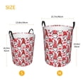 thumbnail image 3 of Haiem Christmas Gnome Print Laundry Basket, Laundry Hamper, Collapsible Laundry Baskets, Dirty Clothes Hamper, Waterproof with Handles for College Dorm, Family-Medium, 3 of 6