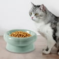 thumbnail image 1 of Cuenco de comida para gatos perfecl cerámica antid Verde 180ML, 1 of 8