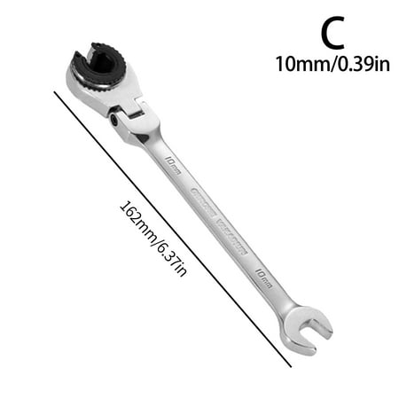 

LIMITED-TIME OFFER TUBING RATCHET WRENCH (FIXED HEAD-FLEXIBLE HEAD 2 IN 1) H7Z0