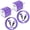 Purple, variant on Type C Charger Fast Charging, 2 Pack Charger Block with USB C Charging Cable 6FT, Type C Block USB C Wall Charger Adapter Plug Brick Cube Charger Station Power Base Android Phone Charger, Purple