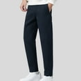 thumbnail image 2 of YYDGH Men's Sweatpants Lightweight Jogger Pants Straight Leg Athletic Running Trousers Elastic Waist Loose Fit Pant with Pockets, 2 of 6