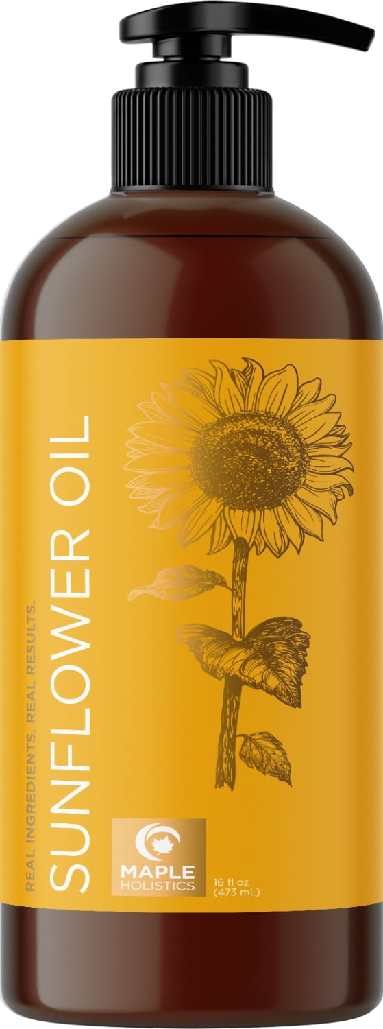 Sunflower Oil for Skin Maple Holistics Pure Body Oil for Women and