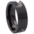 thumbnail image 6 of Winged Heart Tungsten Carbide Ring, 6 of 9