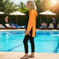 thumbnail image 5 of Maillot de Bain 2 Pcs Fille Maillot de Bain UPF 50+ Maillot Dermoprotecteur à Manches Longues Robe de Bain une Pièce et Pantalon de Bain Maillot de Plage, 5 of 5