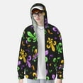 thumbnail image 4 of Kll Mardi Gras Carnival4 Print Men'S Women’s Upf 50+ Sun Protection Outdoor Hoodie Jacket Long Sleeve Fishing Hiking Performance Shirt- 3x-Large, 4 of 8