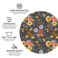 thumbnail image 4 of Balery 4 Pcs Colorful Flowers With Butterflyleather Coasters Set, Drink Table Cup Coasters For Living Room Kitchen Coffee Decor, 4 of 9
