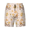 thumbnail image 4 of Lsque Mens Swim Trunks Cute Bee Gnome1 Pattern - Bathing Suit Compression Liner - Beach Swim Shorts Swimwear - (S-3XL) - Stretch Quick Dry -Small, 4 of 9