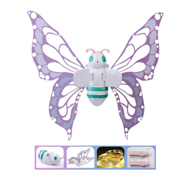 Princess LED Flower Fairy Wing Light Up Moving Butterfly Wing Plastic Wing