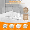 thumbnail image 2 of Transparent Acrylic Paper Plate Dispenser for Cabinet Countertop Large Capacity Foam Plate Holder Dispenser for 7 To 12 Inch Round/Square Plates, 2 of 10