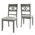 thumbnail image 3 of Castle Place Mid-century Modern Dining Chair, Set of 2, Grey, 3 of 8