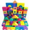 EWONDERWORLD 100 Count Extra Thick Colorful Non-Toxic Foam Building Blocks