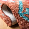 thumbnail image 5 of SAFAVIEH Aspen Edna Tribal Area Rug, Brown/Red, 7' x 7' Round, 5 of 7
