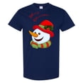 thumbnail image 3 of Gildan Mens Christmas Graphic T-Shirt, Family Merry Christmas Tree Santa Hat Crewneck Short Sleeve Tee Shirt, Classic fit Shirt M Navy, 3 of 5