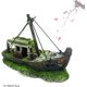 thumbnail image 4 of Paisaje de Acuario de Resina Rojo Verde Barco Pirata, 4 of 5