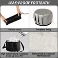 thumbnail image 4 of JSVSLTD Lavabo para pies, cubo plegable de 20 litros, cubo portátil para remojar pies, cubo para remojar pies para viajes al aire libre, camping, pesca (negro), 4 of 5
