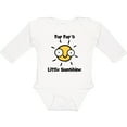 thumbnail image 3 of Inktastic Pap Pap's little Sunshine Boys or Girls Long Sleeve Baby Bodysuit, 3 of 5