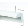 thumbnail image 2 of Protectores de bordes de mesa en forma de L, rollo de espuma de 5 metros, supersuaves, antigolpes, para seguridad de bebés y niños, color blanco roto, TKD7000, 2 of 5