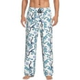 thumbnail image 2 of Kdxio Hand Drawn Snake Print Men's Sleep Pajama Pant Lounge Pants with Pockets, 2 of 8