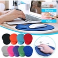 thumbnail image 3 of HUGFEGWE Mouse Pad with Wrist Rest, Smooth Memory Foam Ergonomic Mouse Pad Wrist Rest Support, Mousepad with Nonslip Base for Laptop, Computer, Gaming & Office (Red) CJB91-43362, 3 of 3