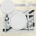 thumbnail image 3 of Ambesonne Black and White Place Mats Set of 4, Marble Print Effect, Standard Size, Off White and Dark Grey, 3 of 5
