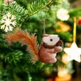 thumbnail image 2 of PuSpu Foam Squirrel Pendant Christmas Tree Ornament - Multicolor Hanging Decoration for Home & Holiday Festivities (15x10x10cm), 2 of 6