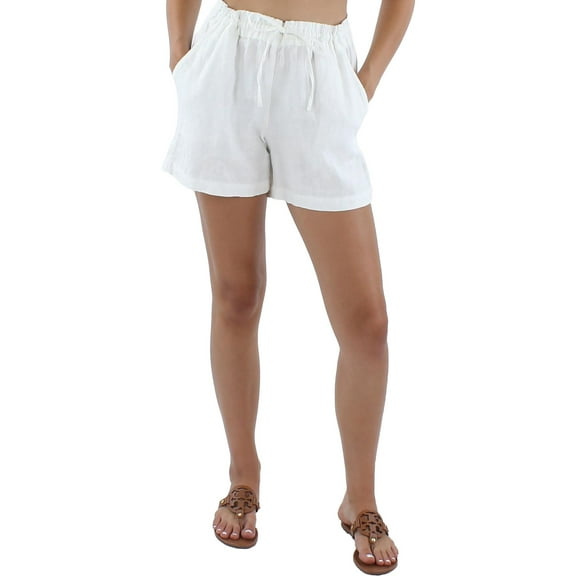 Tommy Bahama Womens Palmbray Linen High Rise Casual Shorts